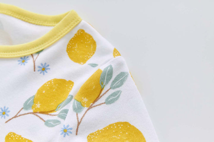 Baby Kids Pajamas Lemon Top n Pants Set