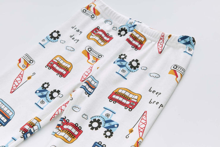 Baby Kids Pajamas Vehicles Top n Pants Set