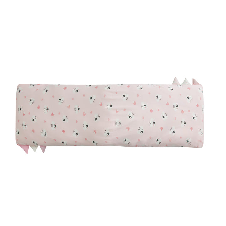 Baby Kids Bamboo Pillow Case Baby Bed-Time Hug Pillow Jumbo Pillow w Teething Tag Pink w White Koalas - Little Kooma