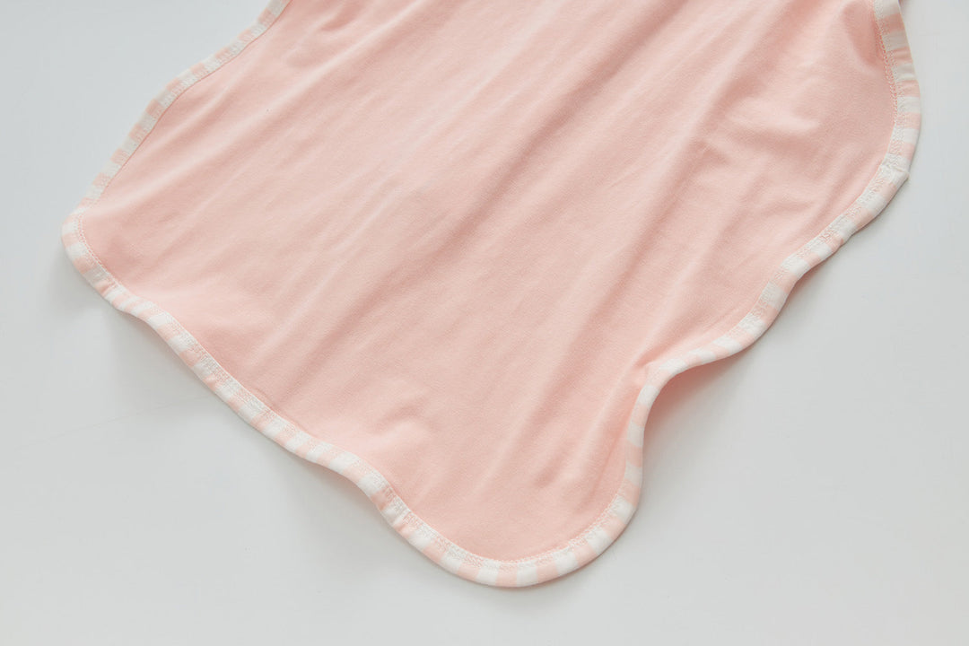 Infant Transition Swaddle w Arm Freedom 2-Way Zipper Pink - Little Kooma