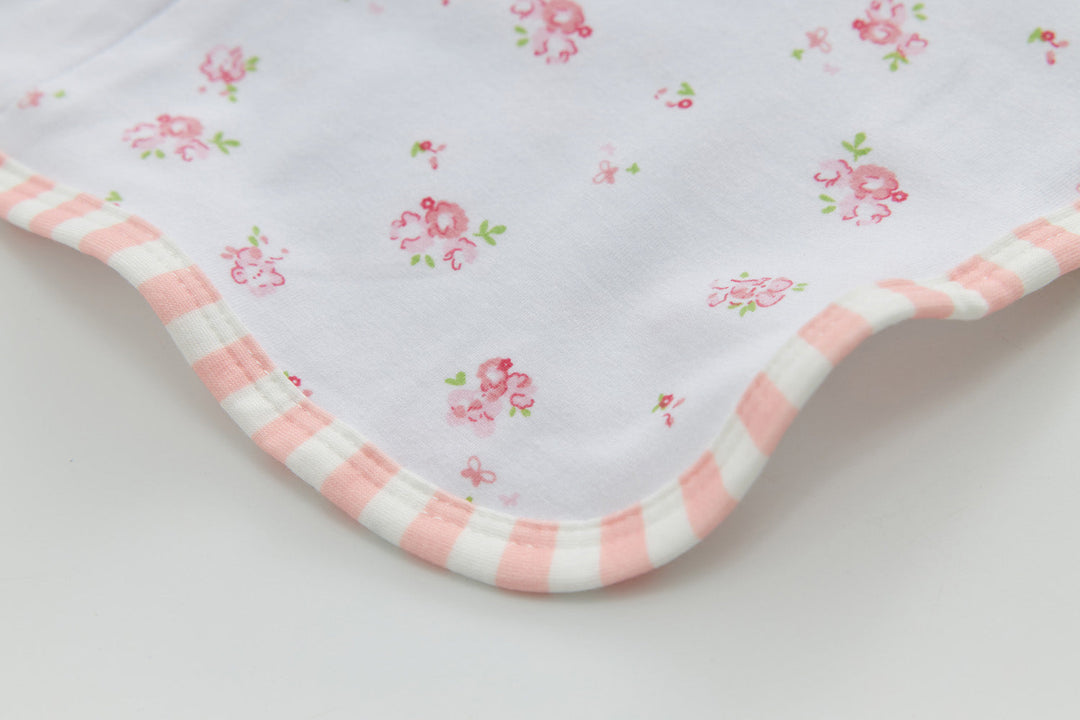 Infant Transition Swaddle w Arm Freedom 2-Way Zipper Roses - Little Kooma