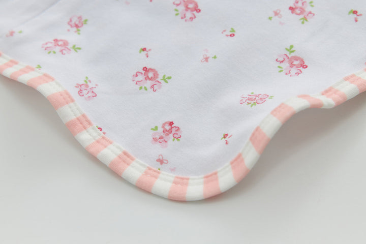 Infant Transition Swaddle w Arm Freedom 2-Way Zipper Roses - Little Kooma