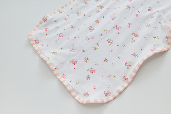 Infant Transition Swaddle w Arm Freedom 2-Way Zipper Roses - Little Kooma