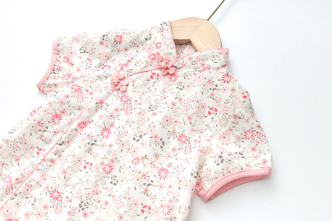 Blossom Harmony Collection Baby Kids Girl Floral Cheongsam Dress Family Wear 0820X - Little Kooma