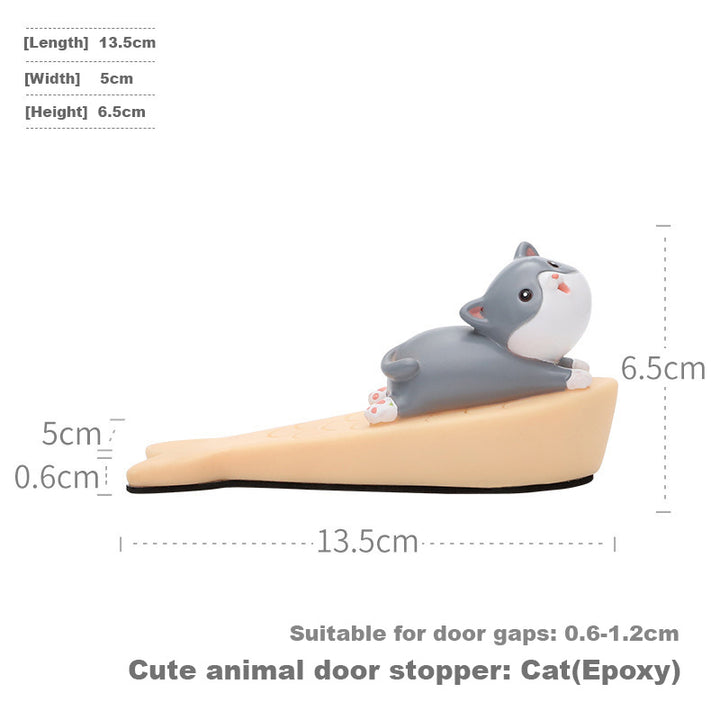 Baby Kids Childproof Non-slip Soft Rubber Epoxy Anti-pinch Door Stopper - Little Kooma