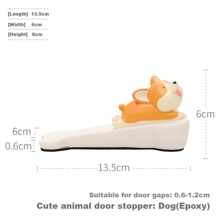 Baby Kids Childproof Non-slip Soft Rubber Epoxy Anti-pinch Door Stopper - Little Kooma