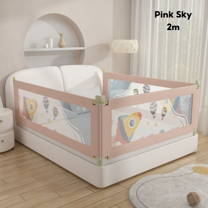 Baby Toddler Bed Guard Rails Barrier Protector Bedroom Playpen Bed Fence Single Side Lift