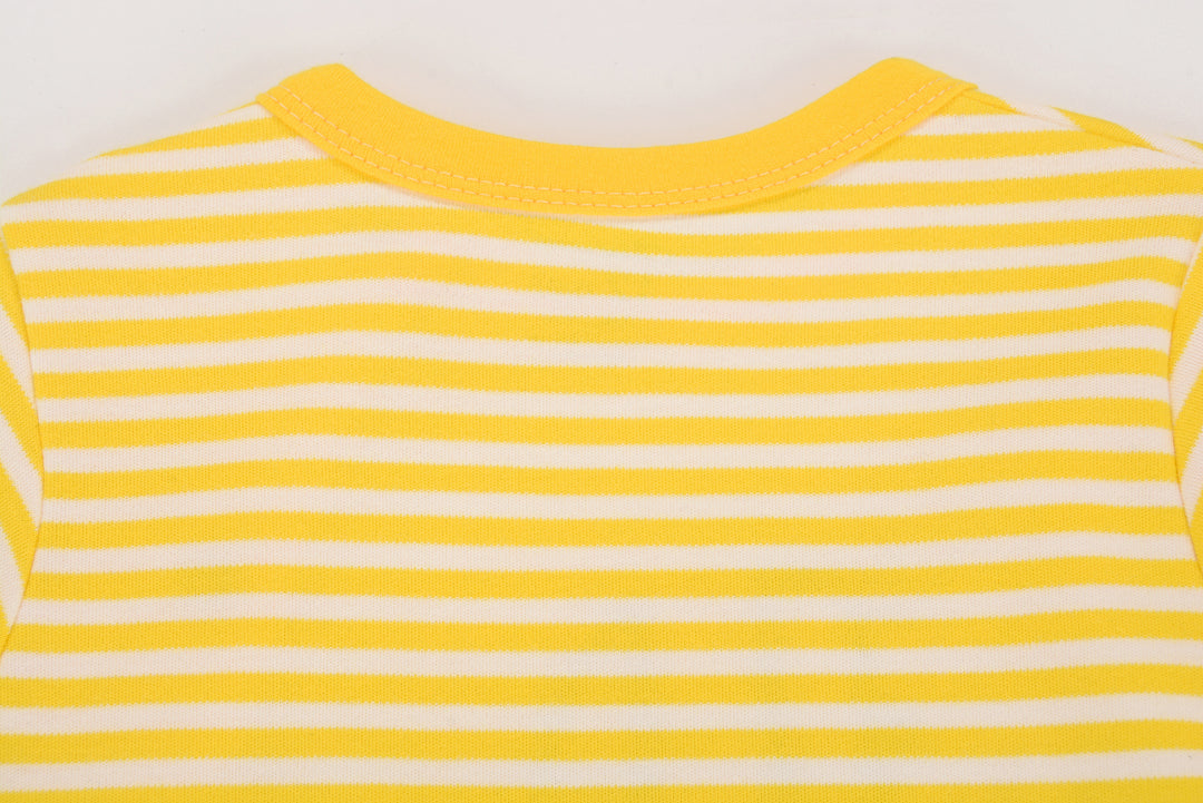 Baby Yellow Stripes Bee Jumpsuit All In One - Little Kooma