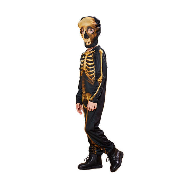 Kids Halloween Costume Golden Skeleton FT22553 - Little Kooma