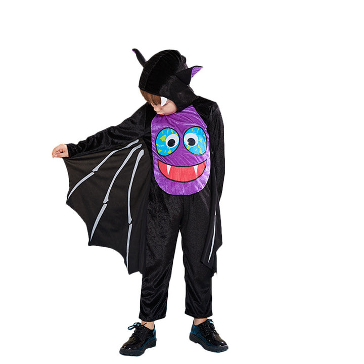 Kids Halloween Costume Purple Face Bat Cosplay FT22543 - Little Kooma