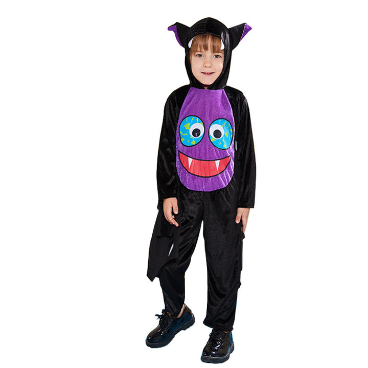 Kids Halloween Costume Purple Face Bat Cosplay FT22543 - Little Kooma