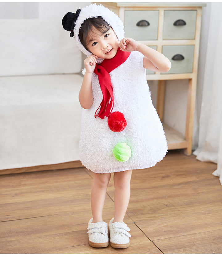 Baby Kids Christmas Outfit Snowman Costume - Little Kooma