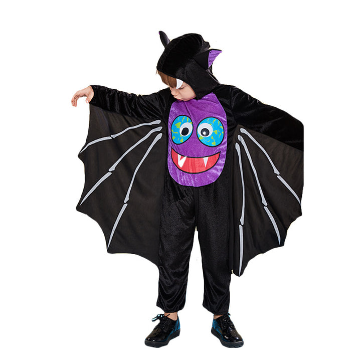 Kids Halloween Costume Purple Face Bat Cosplay FT22543 - Little Kooma