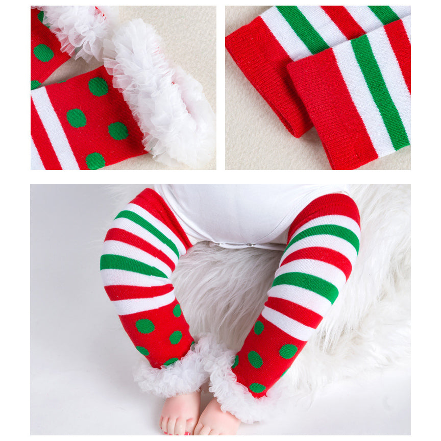 Baby Girl Christmas Outfit Christmas Socks - 1124 - Little Kooma