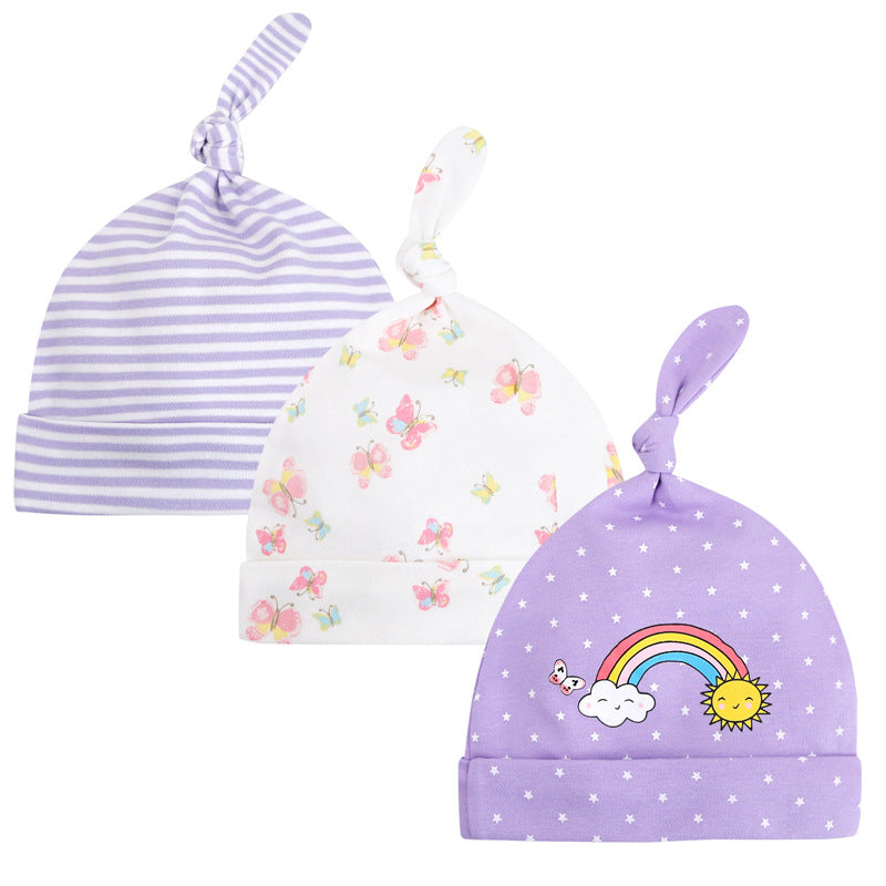 Baby Girl Hats 3 Piece Pack  0-6 Months - 0719 - Little Kooma