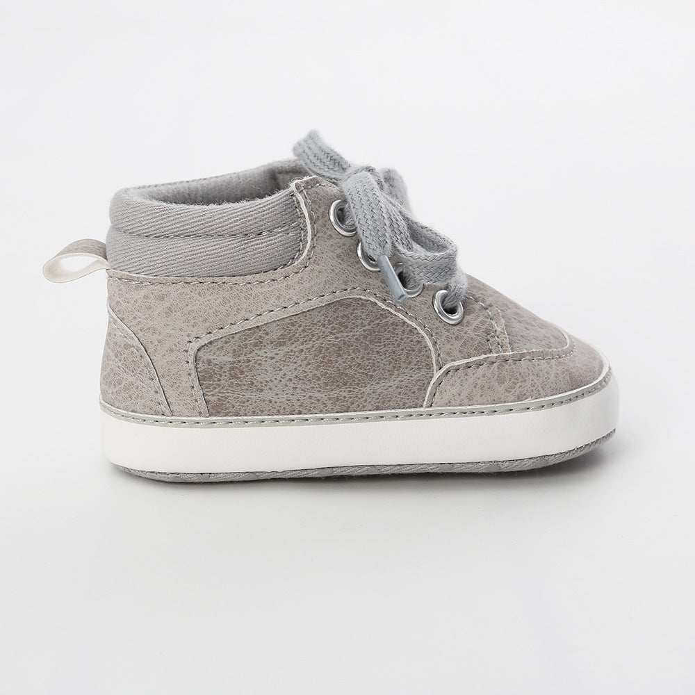 Baby Boy PU Leather Sneakers - 0912 - Little Kooma