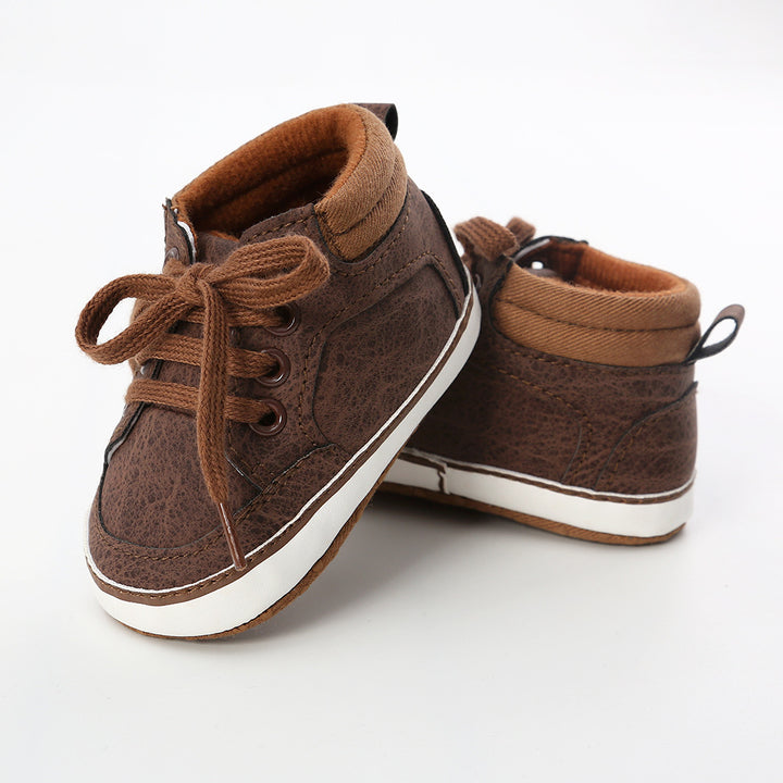 Baby Boy PU Leather Sneakers - 0912 - Little Kooma