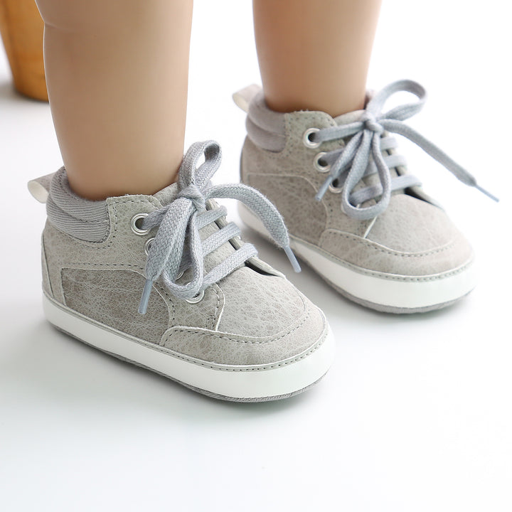 Baby Boy PU Leather Sneakers - 0912 - Little Kooma