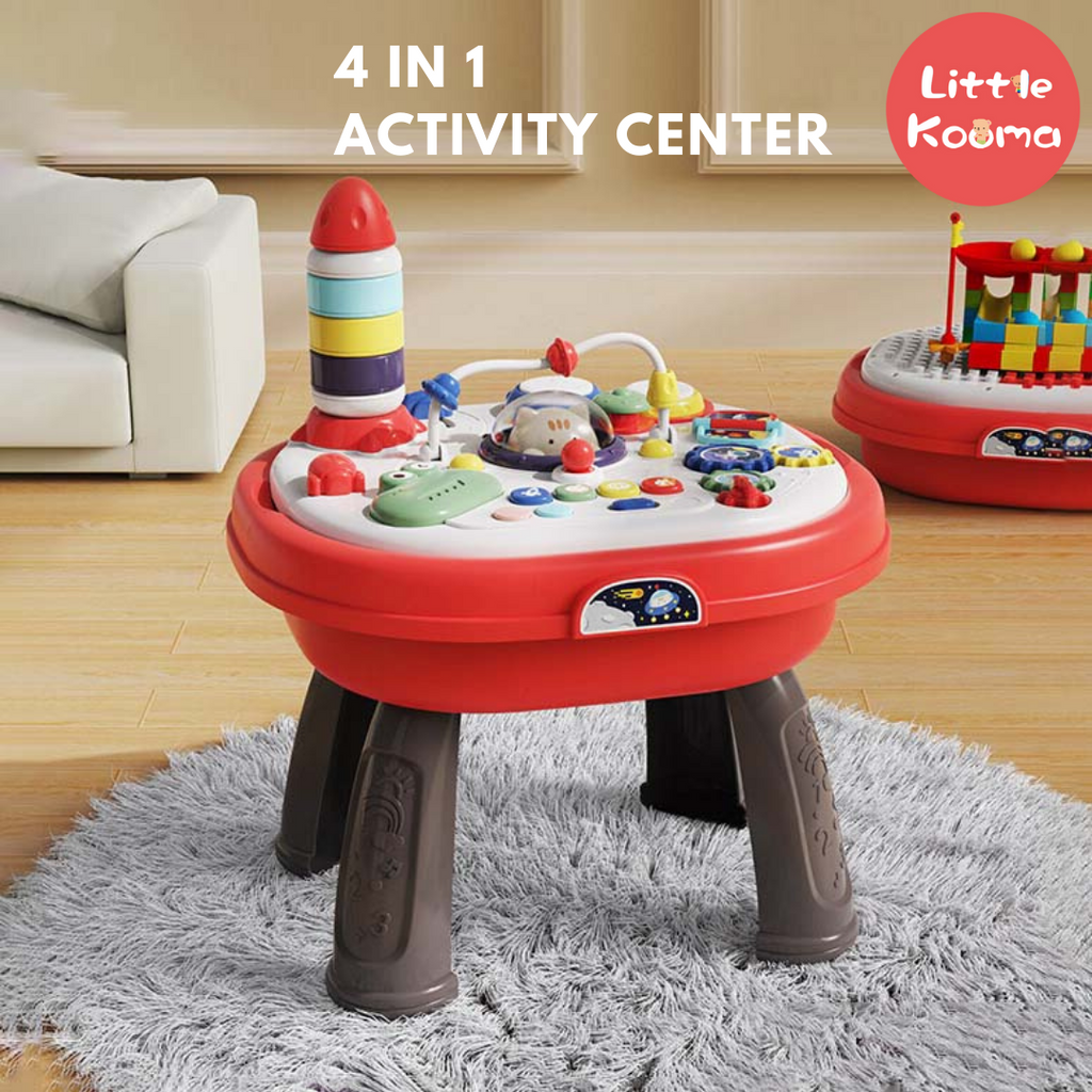 4 In 1 Multi Functional Baby Activity Center Toddler Play Table For 1 3 Years Kids