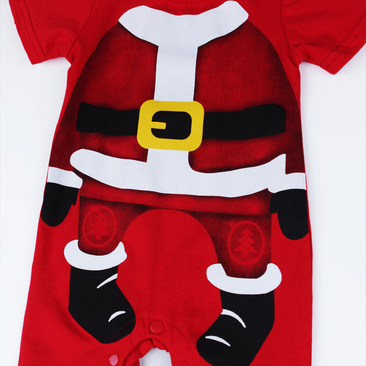 Baby Boy Christmas Outfit Santa Claus Romper Two Piece Set - 1125 - Little Kooma