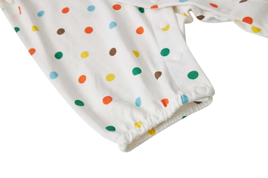 Baby Kimono Romper Colorful Polka Dots - Little Kooma