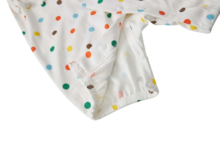 Baby Kimono Romper Colorful Polka Dots - Little Kooma