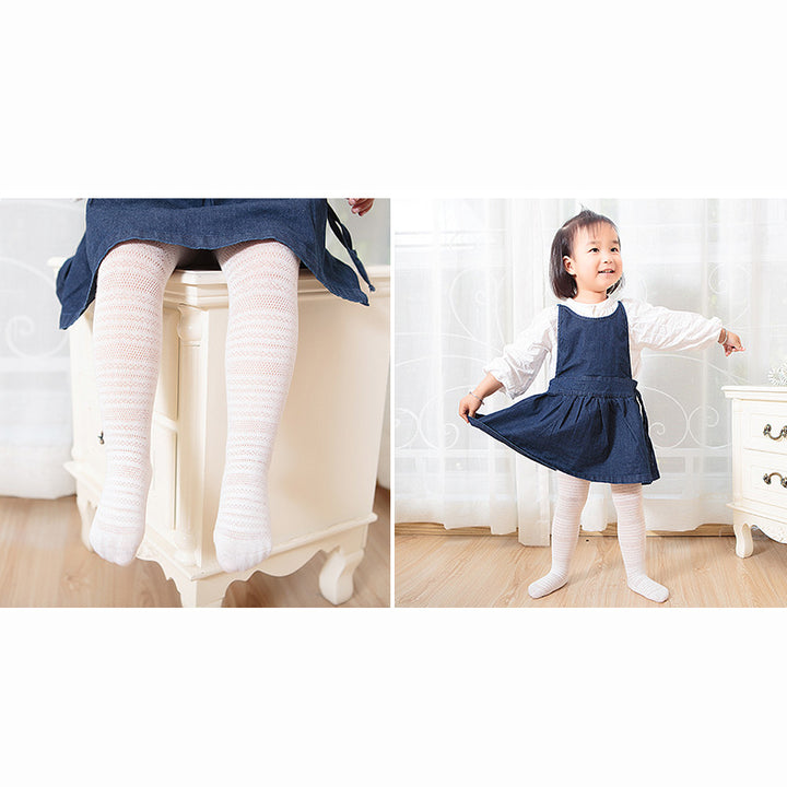 Girl Breathable Cotton Tights 6 Months to 6 Years - Little Kooma