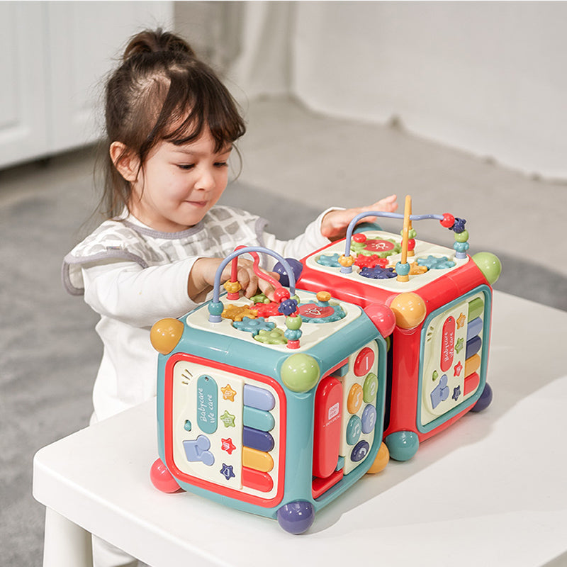 Babycare Baby Activity Box - 6 Sides Multi-Functional Early Educational Toy - Little Kooma