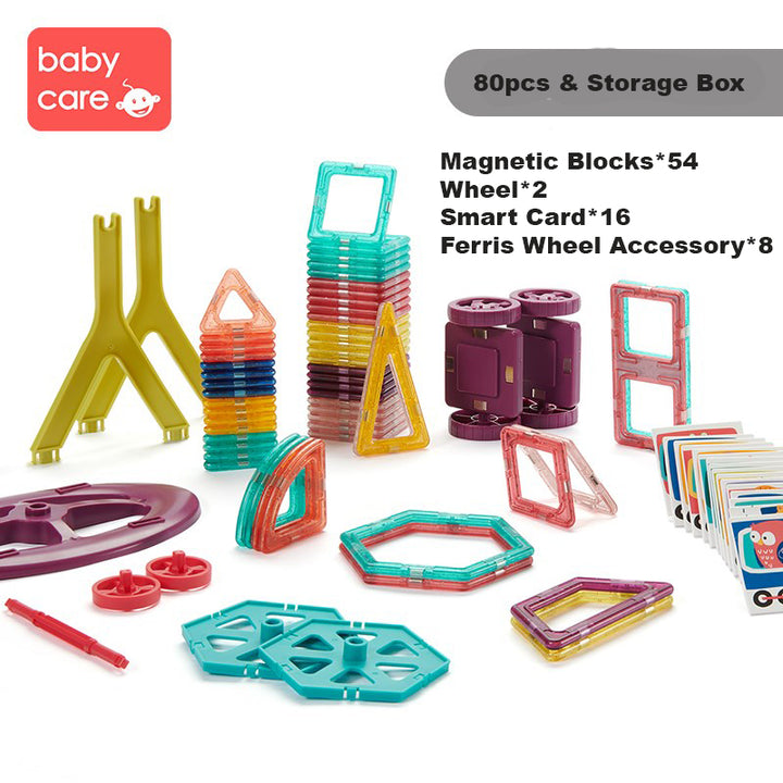 Babycare Baby & Kids Magnetic Building Blocks Set Early Educational Toy - Little Kooma