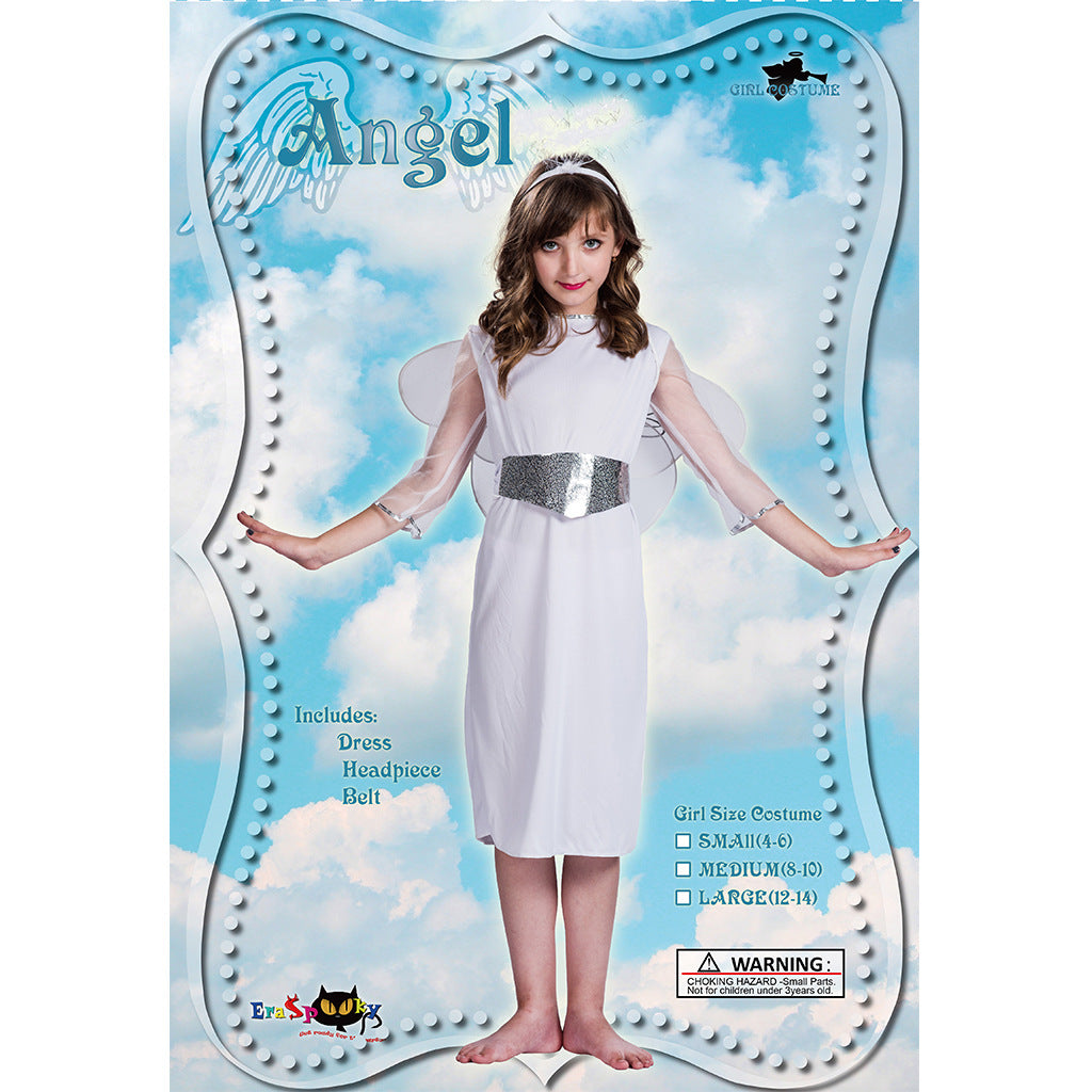 Kids Halloween Costume White Angel Set - Little Kooma