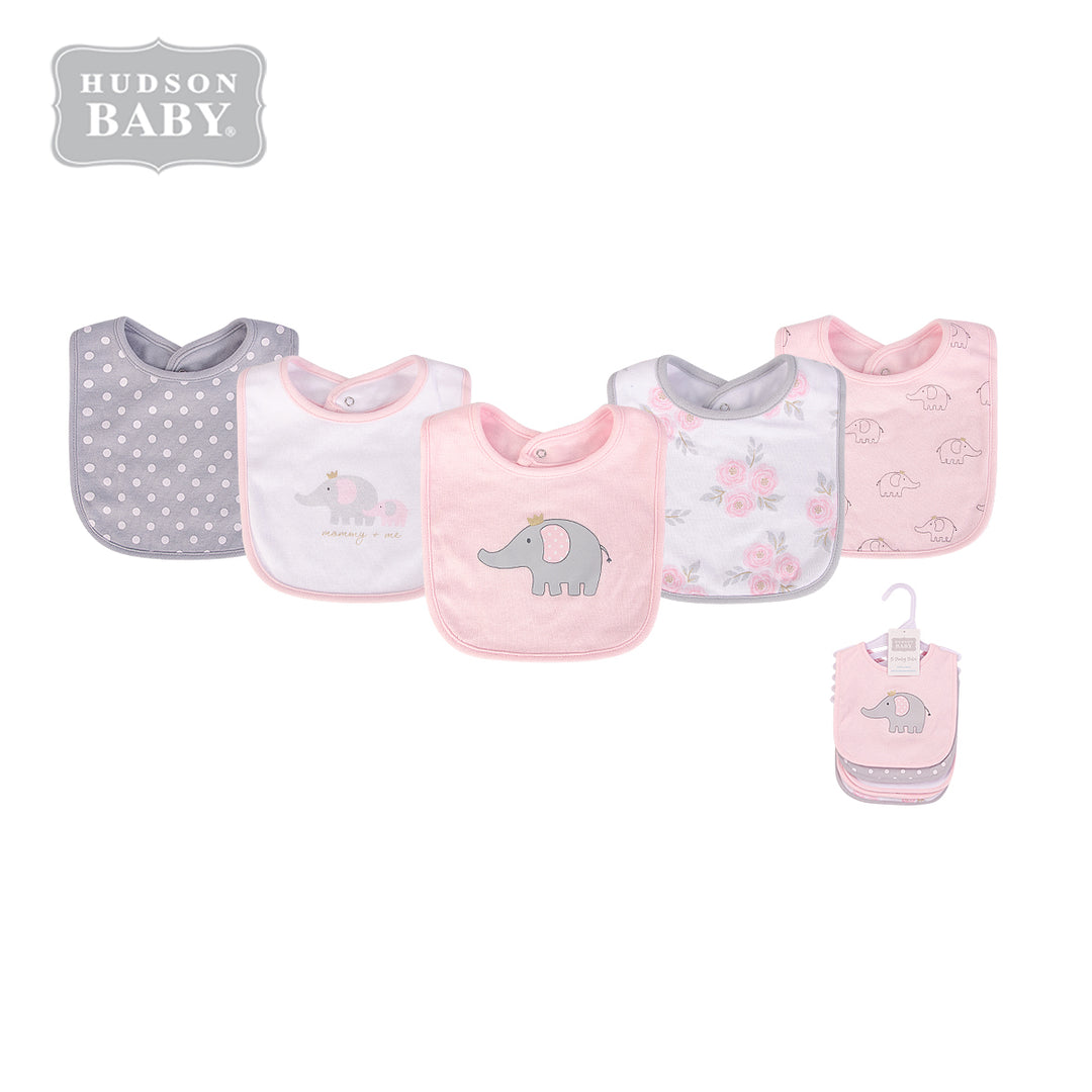 Baby 5pc Interlock Bibs Elephant 19615 - Little Kooma