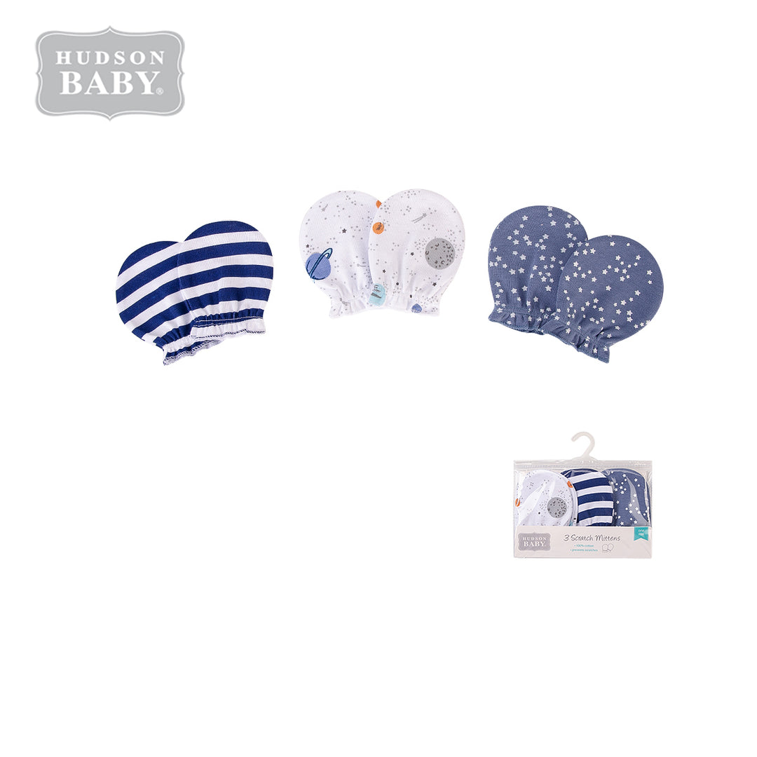 Baby Scratch Mittens Set 3 Pairs 00072CH - Little Kooma