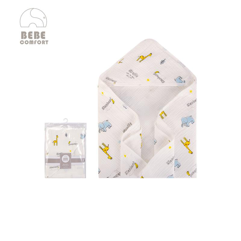 Bebe Comfort Baby Muslin Hooded Swaddle Blanket 76 x 76cm BC51510 - Little Kooma