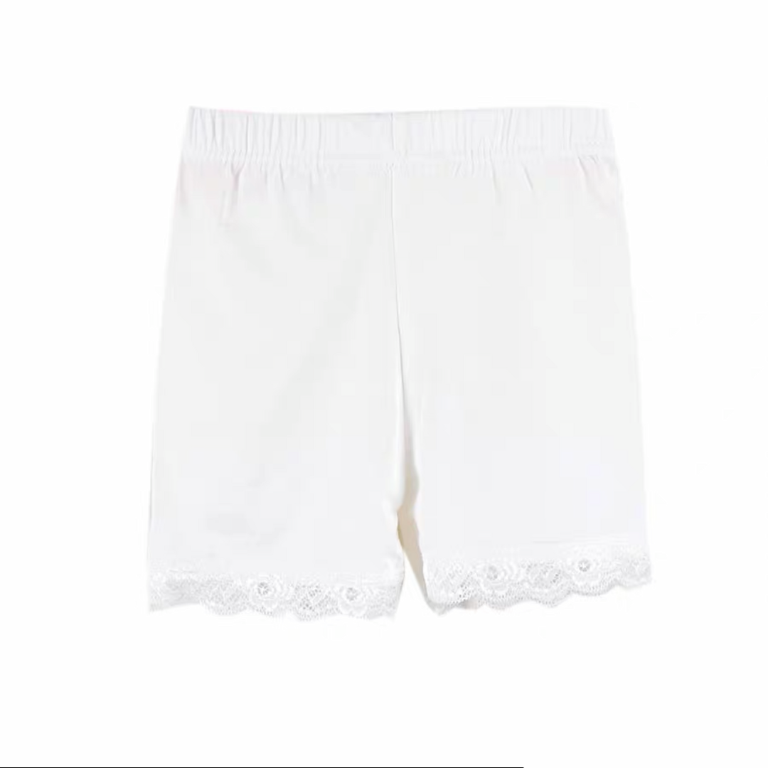 Baby Kids Girls Lace Solid Colour Safety Pants Shorts - Little Kooma