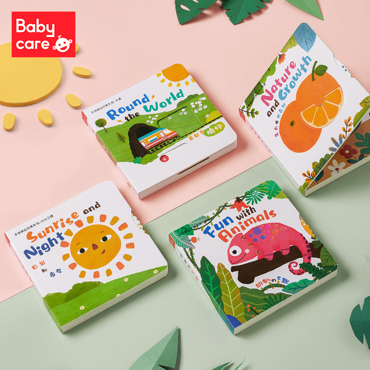 Babycare Sliding & Learning Book Peek-A-Flap Book - Little Kooma