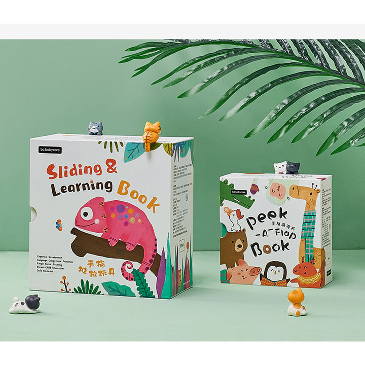 Babycare Sliding & Learning Book Peek-A-Flap Book - Little Kooma