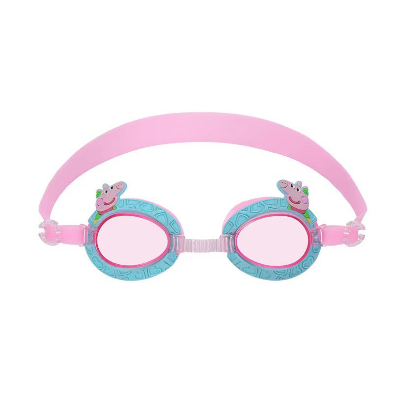 Kid's Swimming Goggles Anti-fog Wide Vision Silicone Frame - Little Kooma