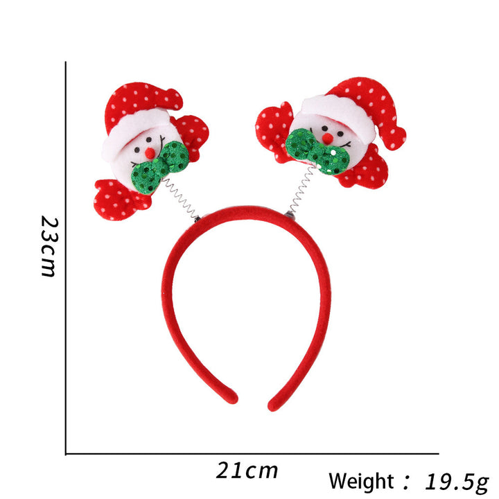 Christmas Holiday Headband Glitter Accessories Christmas Parties Photo Booth (One Size Fits All) - Little Kooma