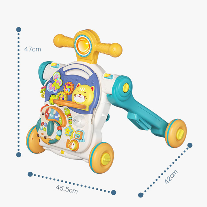 Huanger Baby Push Walker 4 in 1 Activity Center | Balance Bike | Scooter - Little Kooma