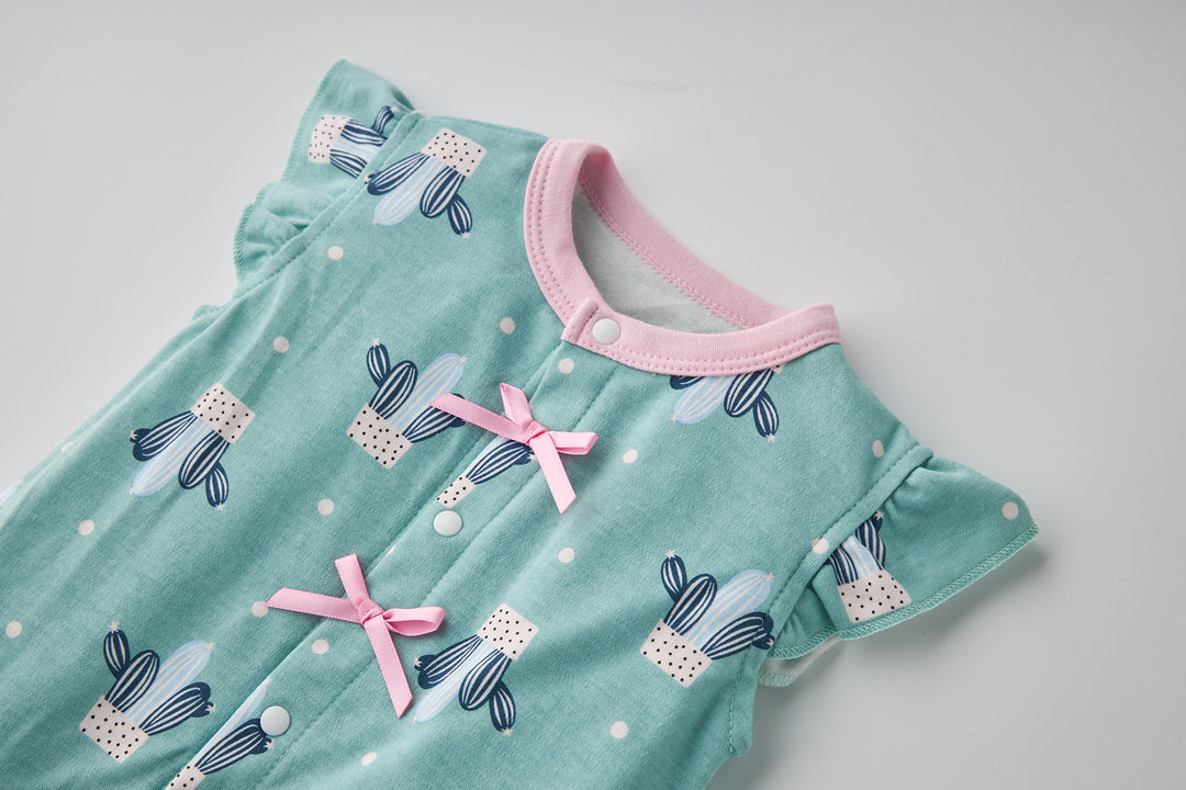 Baby Girl Cactus Prints Romper - Little Kooma