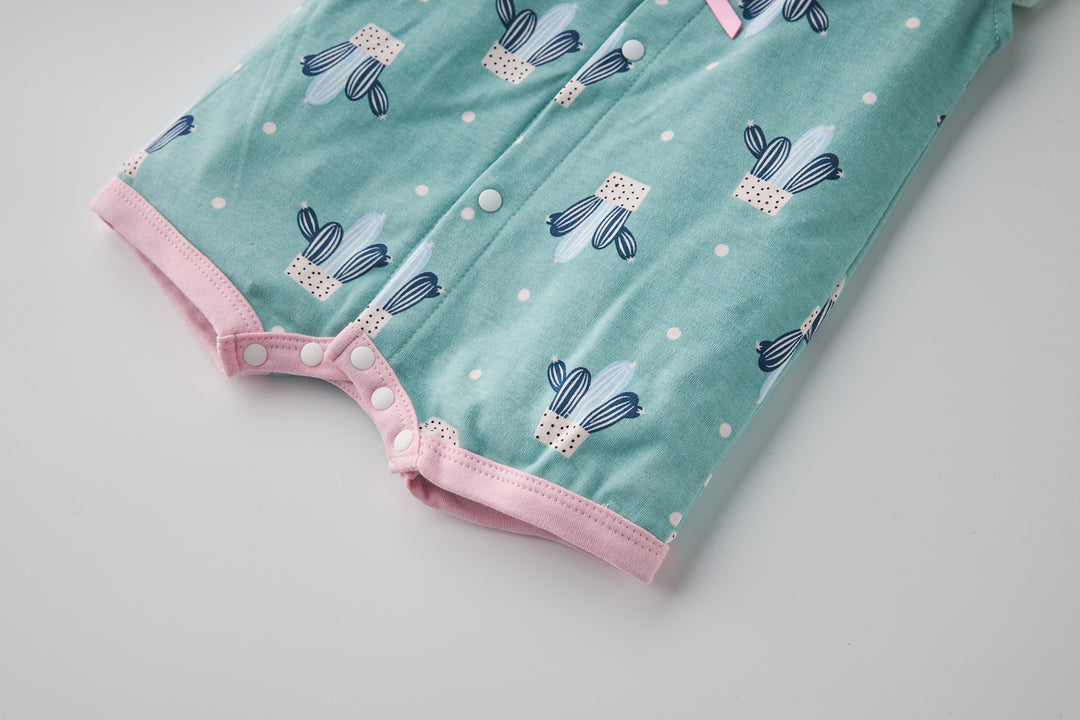 Baby Girl Cactus Prints Romper - Little Kooma