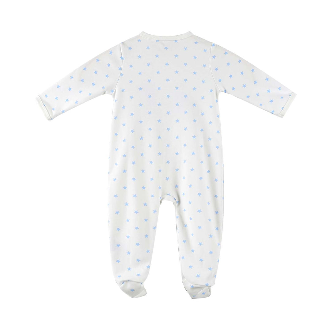 Baby Embroidered Bulldozer Two Way Zip Sleepsuit All In One Jumpsuit - Little Kooma