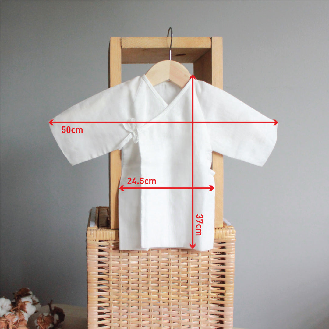 Suzuran Baby Gauze Undershirt (Short) 2 pcs - Little Kooma