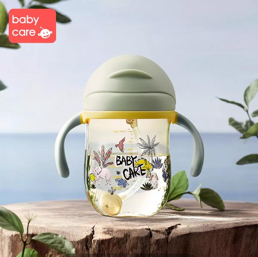 Babycare Baby Sippy Cups Training Cup Water Drinking Bottle Straw Cup 240ml 360ml - Little Kooma