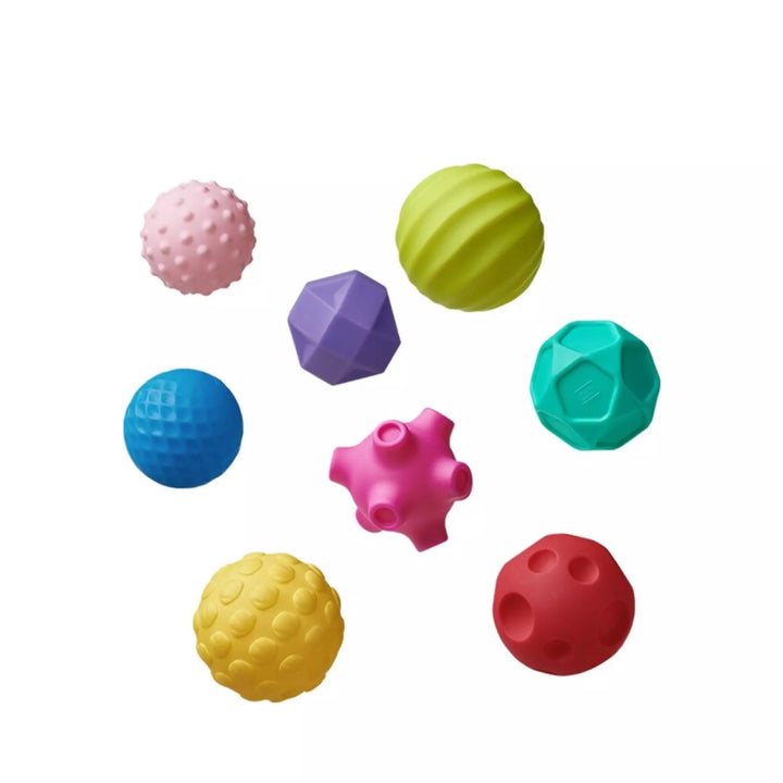 Babycare Hand Ball Blocks Baby Grasp Ball Toys Children Kids Soft Tactile Perception Training  Ball 8pcs - Little Kooma