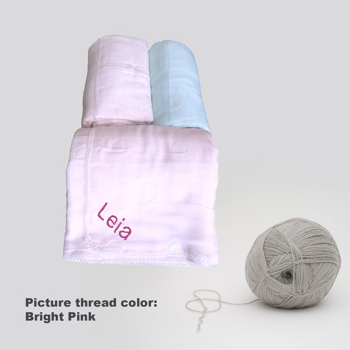 Baby Personalised 5 Layers Super Soft Muslin Blanket - Little Kooma